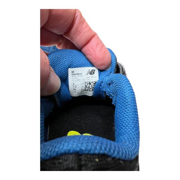 New Balance Toddler Kids Hash Velcro Black Size 4 - Picture 5 of 7